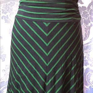 💟Preowned • Mossimo XL -Stripped Maxi Skirt